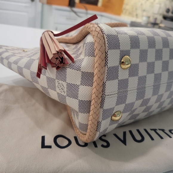 Louis Vuitton Propriano Damier Azur with Rose Ballerine Tote - Picture 6 of 17
